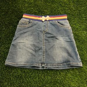 Girls Cat & Jack Jean Skirt with Elastic Waistband